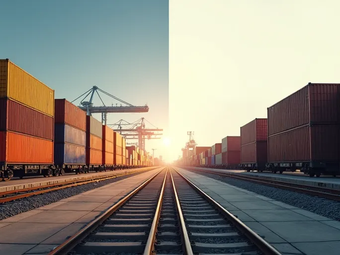 美国铁路货运量现分化集装箱运输强劲增长传统货运持续下滑