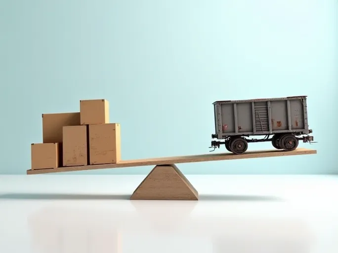 US Rail Freight Carloads Rise Intermodal Declines