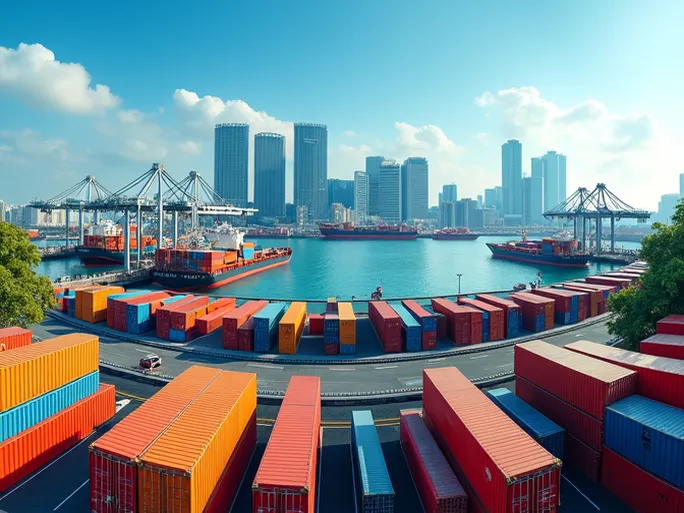 新加坡港全球海运枢纽的璀璨明珠