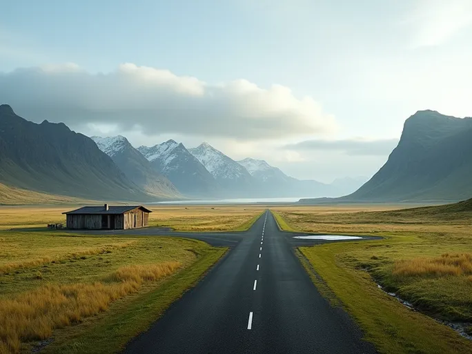 探索冰岛的隐秘之地法古霍尔斯米里机场