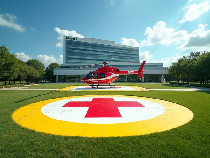 保尔丁纪念医院德克萨斯州达拉斯的医疗直升机天地