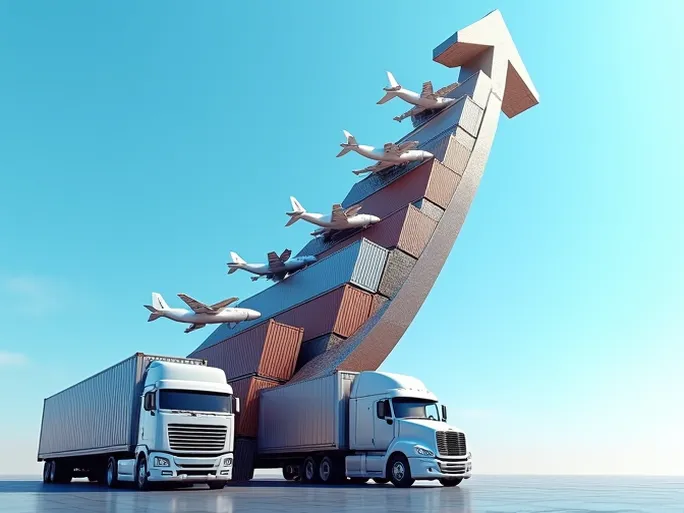 美国货运指数创新高经济逆风下的增长引擎