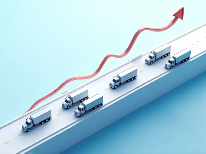 卡车运力需求持续攀升现货运价居高不下DAT最新市场洞察