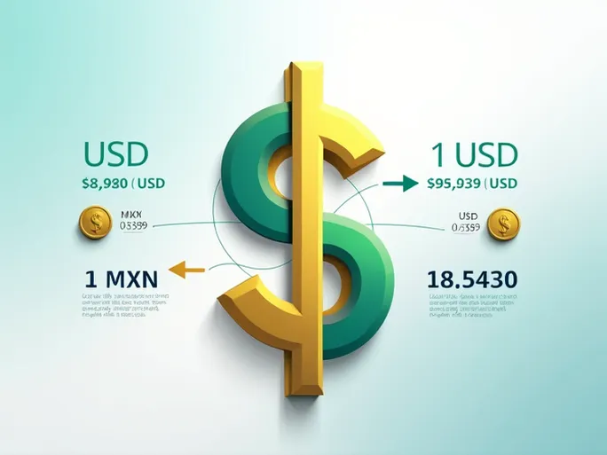 墨西哥比索与美元的实时兑换汇率