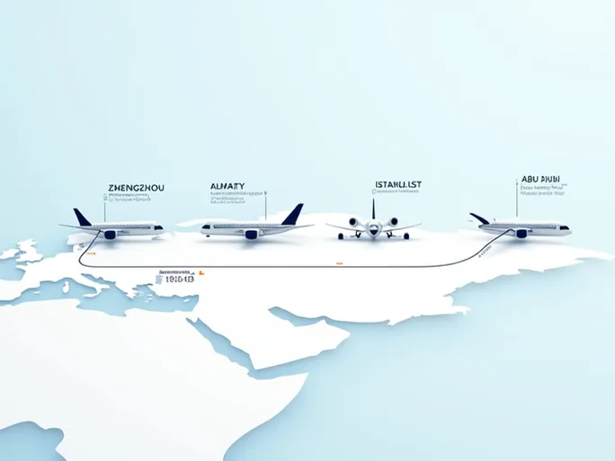 郑州市至阿布扎比空运价格与航班信息