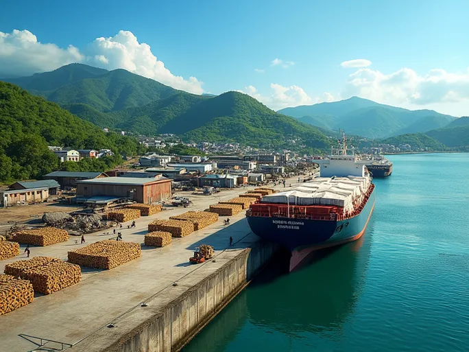 索索贡港菲律宾蕉麻之都的海运枢纽