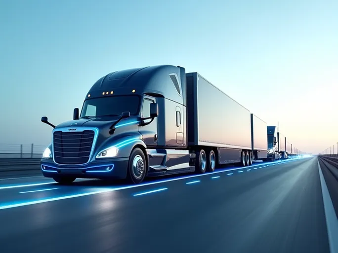 卡车列队行驶技术驶入快车道爱荷华州或将放宽跟车距离限制