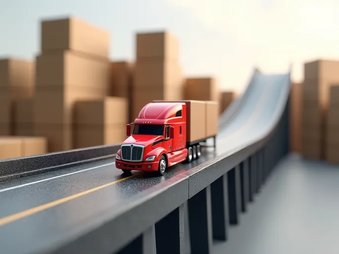 US Trucking Capacity Swings Amid High Inventories Uncertain Outlook