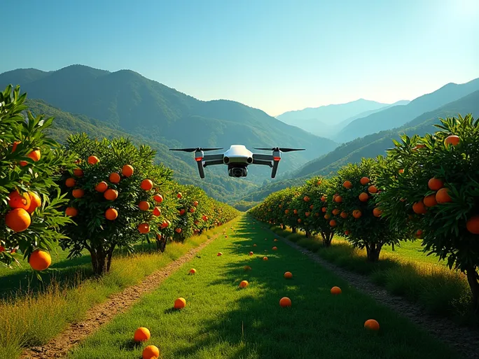 极兔速递首次尝试无人机收集奉节脐橙助力果农提效降本