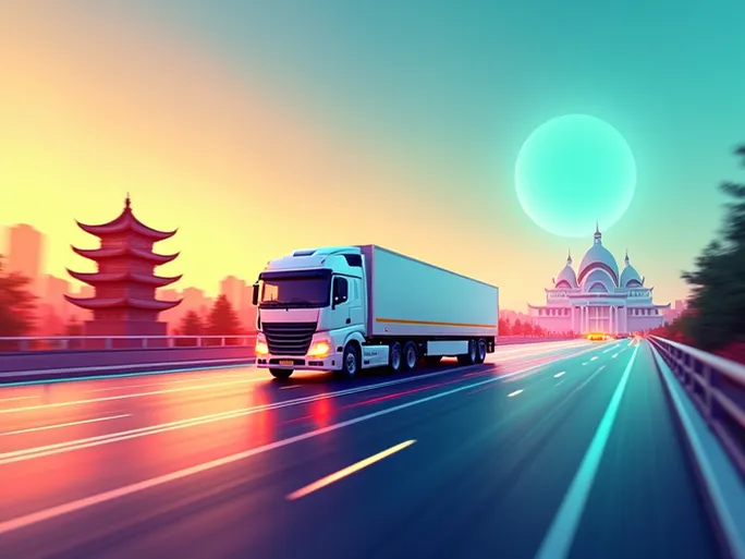 郑州至胡志明市公路运输新通道奥顿维斯货运助力中越贸易提速