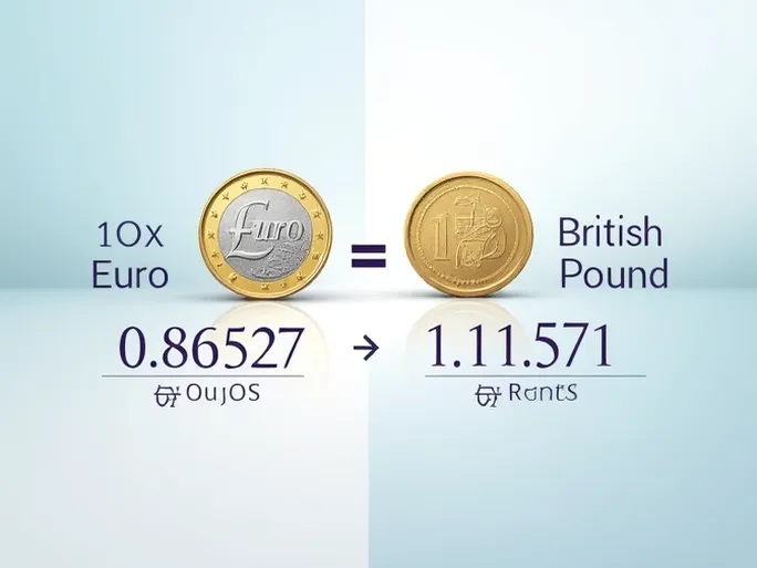 欧元兑英镑汇率最新动态500欧元兑换43263英镑