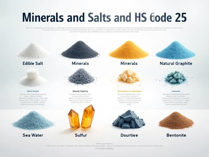 Global Trade Trends in Salt and Mineral Products HS Code 25