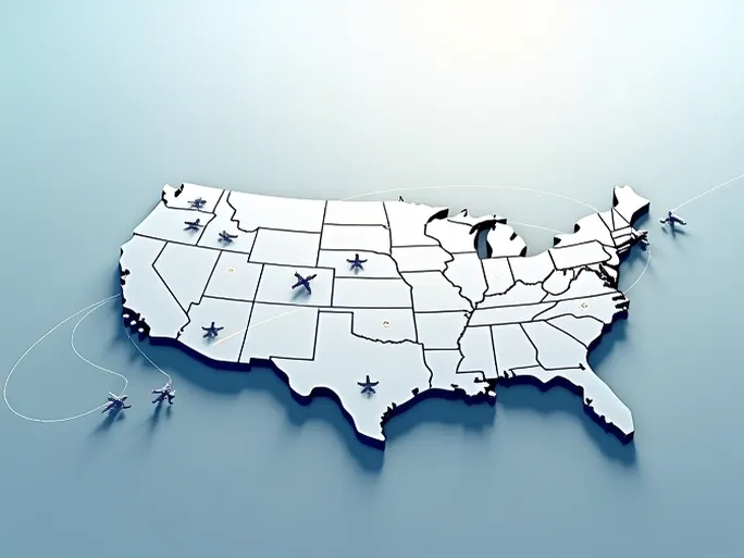 美国境内机场概览设施状态地理位置及编码信息一览