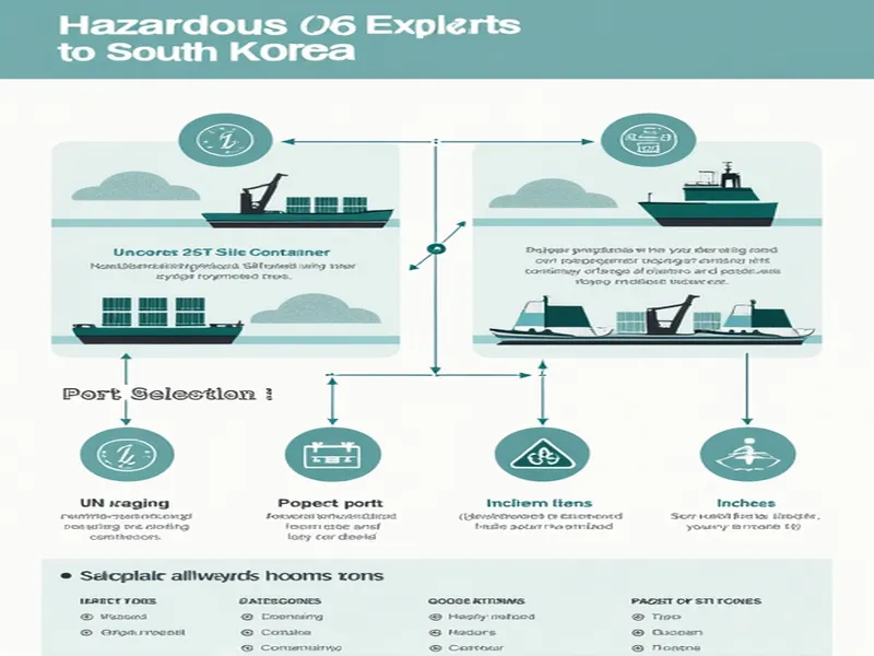 拼箱出口危险品到韩国的最佳实践与要求