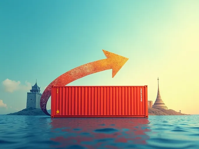 中国至泰国集装箱海运指南费用构成与时效解析