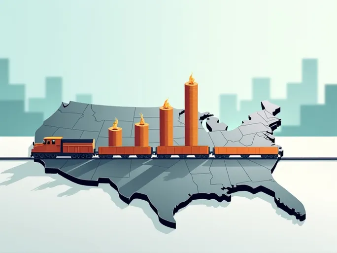 美国铁路货运量逆势上扬是经济复苏的信号还是短期波动