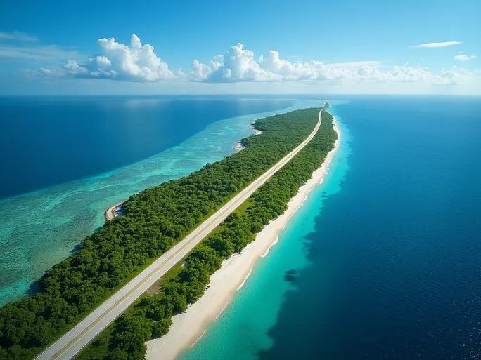阿拜昂环礁机场连接基里巴斯的空中桥梁