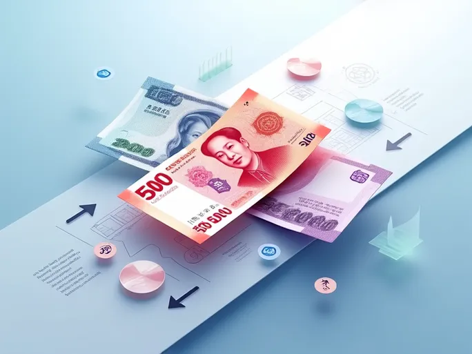 Chinas RMB Weakens Against USD 5000 Yuan Exchange Rate Dips