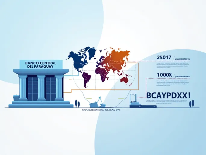 准确汇款必备BANCO CENTRAL DEL PARAGUAY 的 BCPAPYPDXXX SWIFT 代码