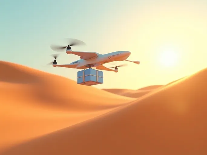 京东物流无人机首航沙特重塑中东末端配送模式