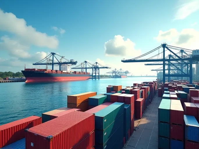 Jacksonville Port International Freight Hub on the US East Coast