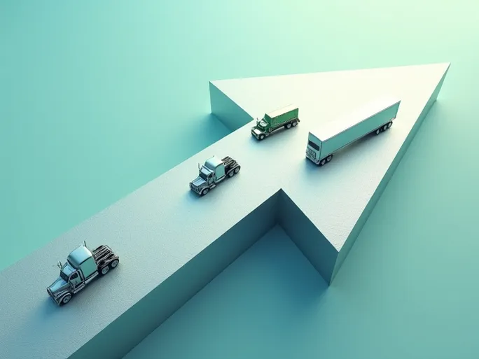 US Trucking Industry Hits Record Freight Volumes Boosting Economy