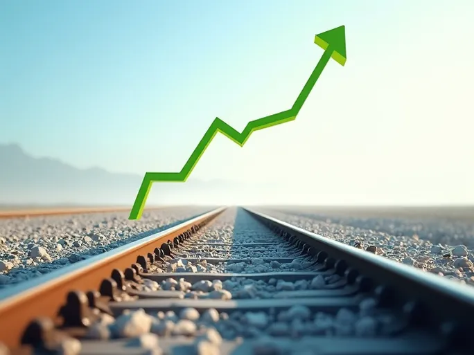 美国铁路货运量持续增长经济复苏的晴雨表