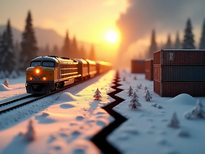 US Rail Freight Gains in Carloads Dips in Container Volumes