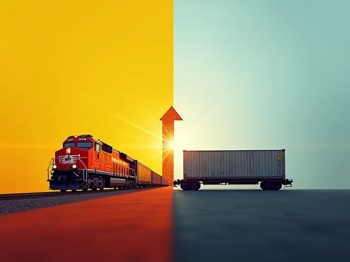 US Rail Freight Gains in Carloads Loses in Intermodal