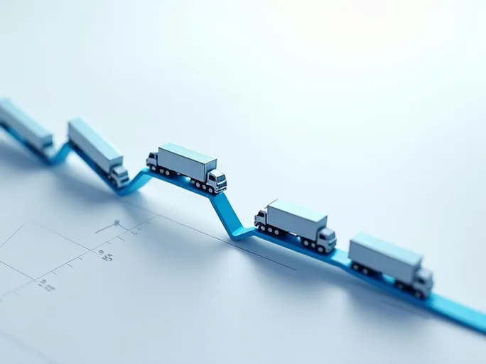 卡车货运市场降温7月下旬运费与货运量双双下滑