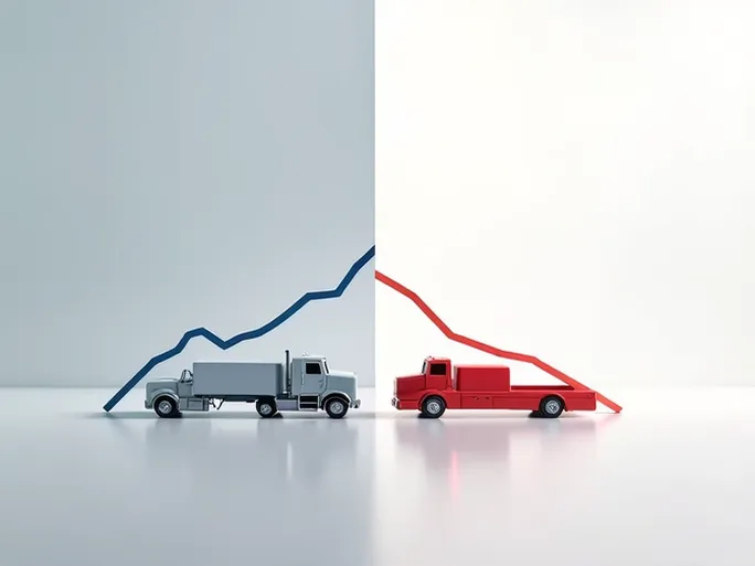 US Trucking Volume Falls Rates Rise in September