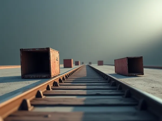 US Rail Freight Volumes Drop Amid Economic Slowdown