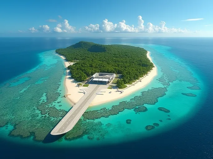 瓦努阿图克雷格湾机场连接岛屿的空中桥梁