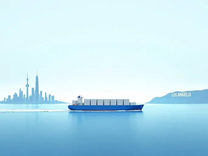 中美海运时效解析沪至洛航线最优