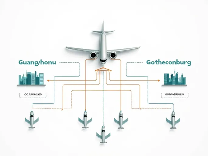 Air Freight Cost Overview from Guangzhou to Gothenburg