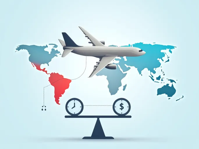 中美空运航线优化策略时效成本与线路选择深度解析