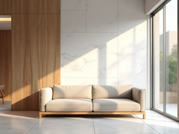 原木与大理石的协奏极简复式公寓的轻奢自然主义