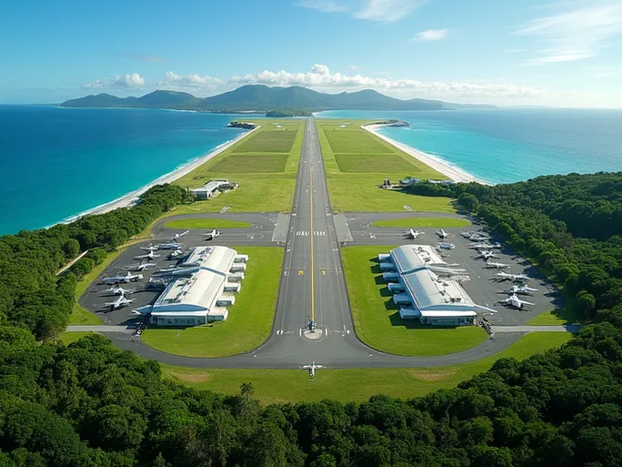 诺福克岛国际机场全景区域航空枢纽的崛起