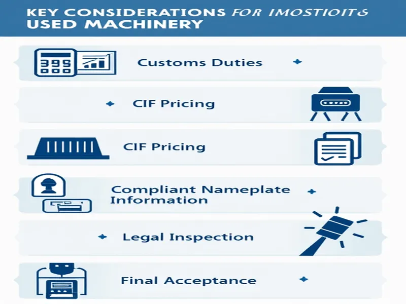 旧设备进口的关键注意事项