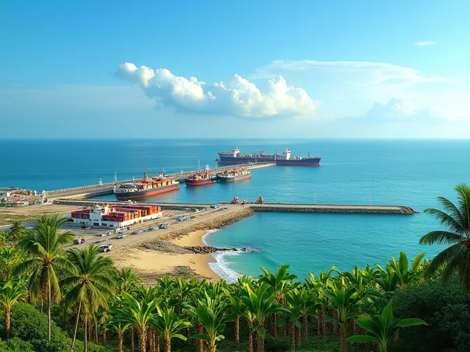 基斯马尤索马里南部的商业明珠与航运枢纽