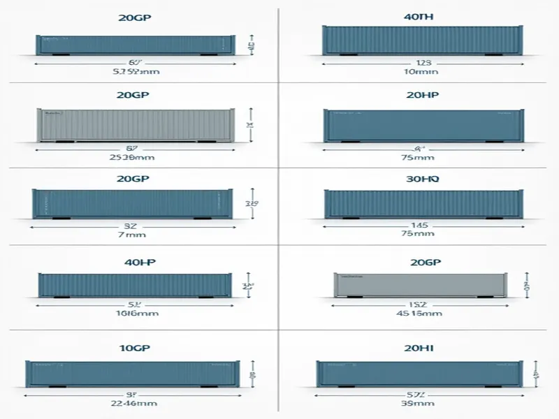 集装箱尺寸及载重标准一览