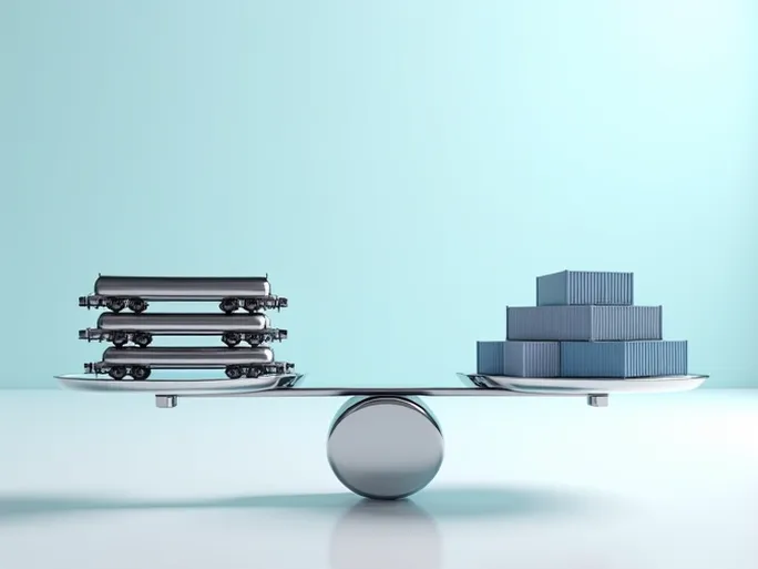 US Rail Freight Gains in Carloads but Declines in Intermodal