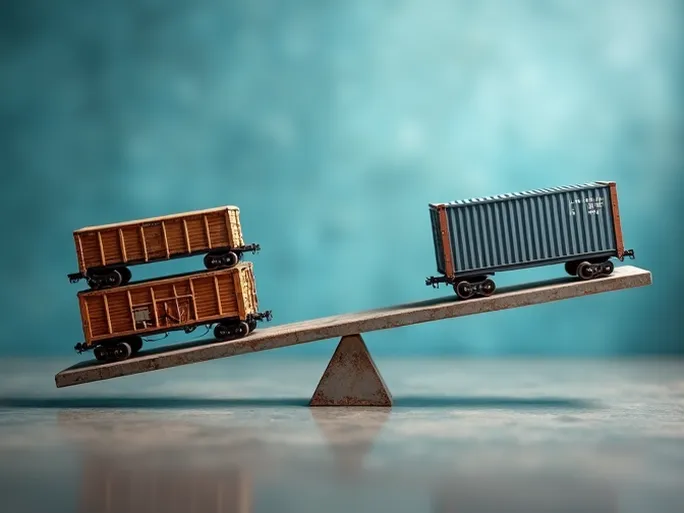 North American Rail Freight Gains Carloads but Loses Intermodal Traffic