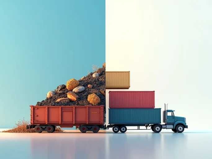 US Rail Freight Carloads Rise Intermodal Declines