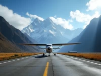 巴格隆机场尼泊尔高山之上的航空枢纽