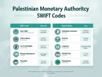了解巴勒斯坦货币局分行及SWIFT代码信息