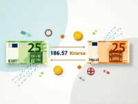 Euro to Danish Krone Exchange Rate for 25 EUR