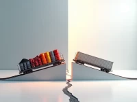 美国铁路货运量现分化车运量微增多式联运量下滑